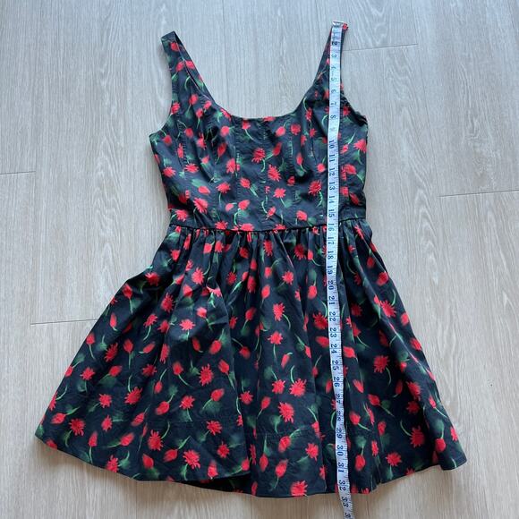 J Crew Fit And Flare Mini Dress In Painted Daisy Print Size 4 - Picture 9 of 13